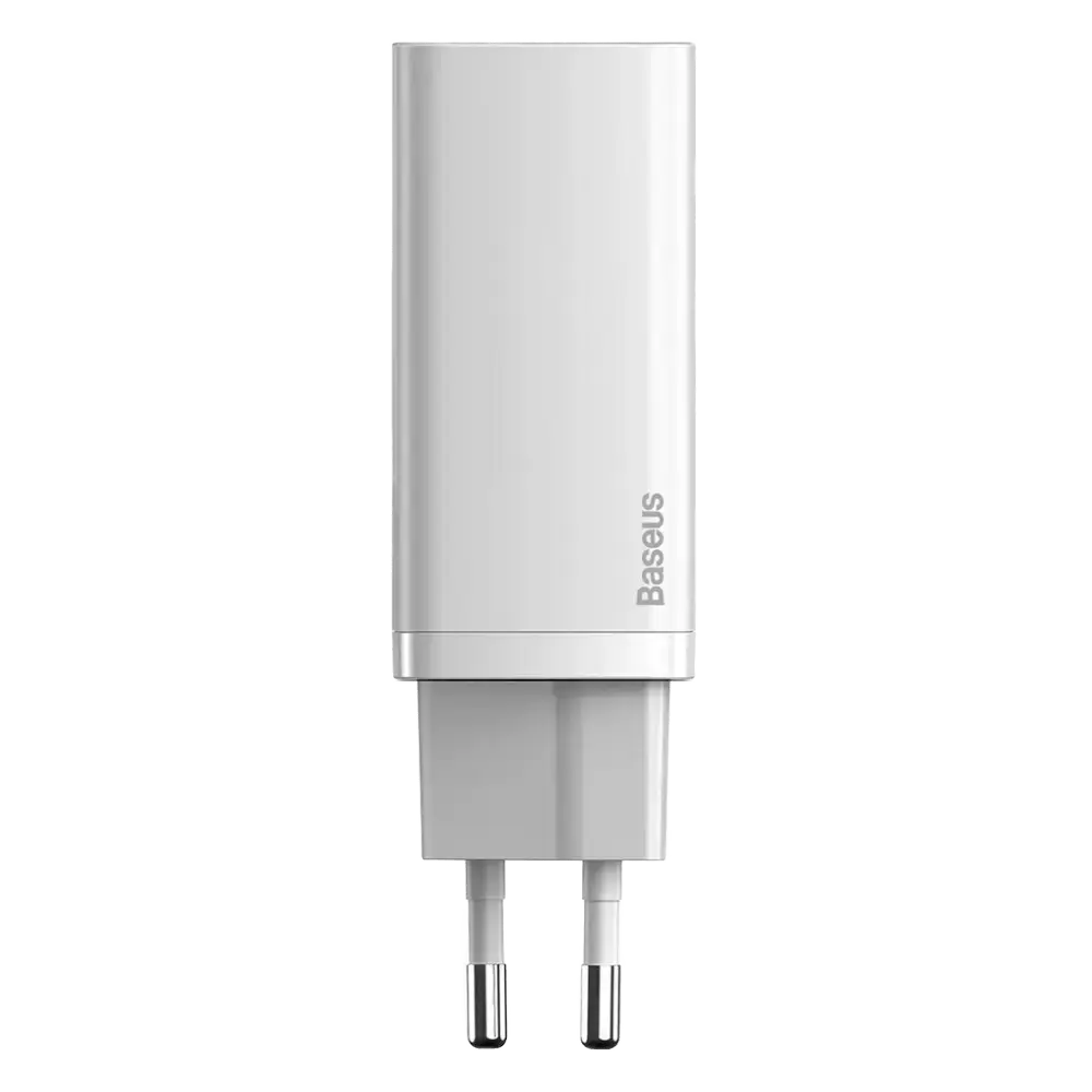 Мережевий зарядний пристрій Baseus GaN2 Lite Quick Charger C+U 65W EU - White (CCGAN2L-B02)