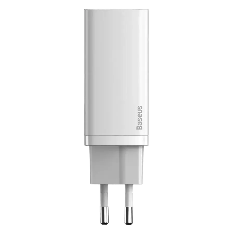 Мережевий зарядний пристрій Baseus GaN2 Lite Quick Charger C+U 65W EU - White (CCGAN2L-B02)