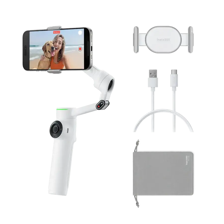 Монопод-стабилизатор для смартфона Insta360 Flow 2 Pro [Standard Bundle] - Summit White (CINSABQB-W)