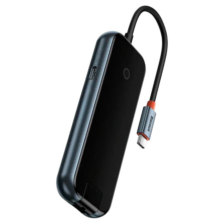 Мультипортовий адаптер USB-Hub Baseus AcmeJoy 5-Port Type-C HUB Adapter - Dark Gray (WKJZ010113)