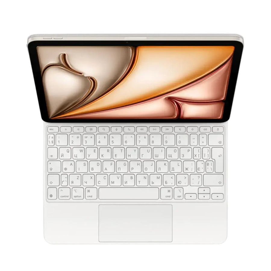 Чехол-клавиатура Apple Magic Keyboard для iPad Air 11" [M2-M4] & iPad Air [4th and 5th generation] - White - Ukrainian (MDFV4UA/A)