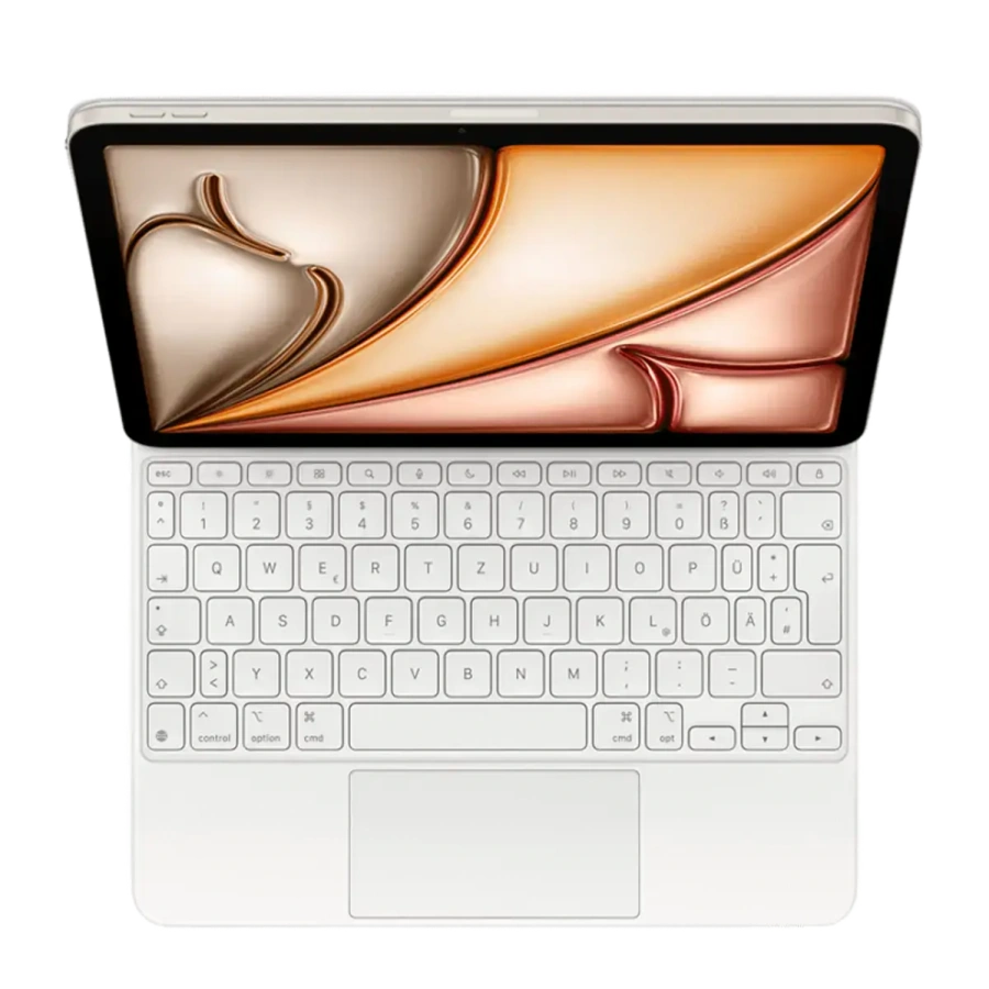 Чехол-клавиатура Apple Magic Keyboard для iPad Air 13" [M2-M4] - White - German (MDFW4D/A)