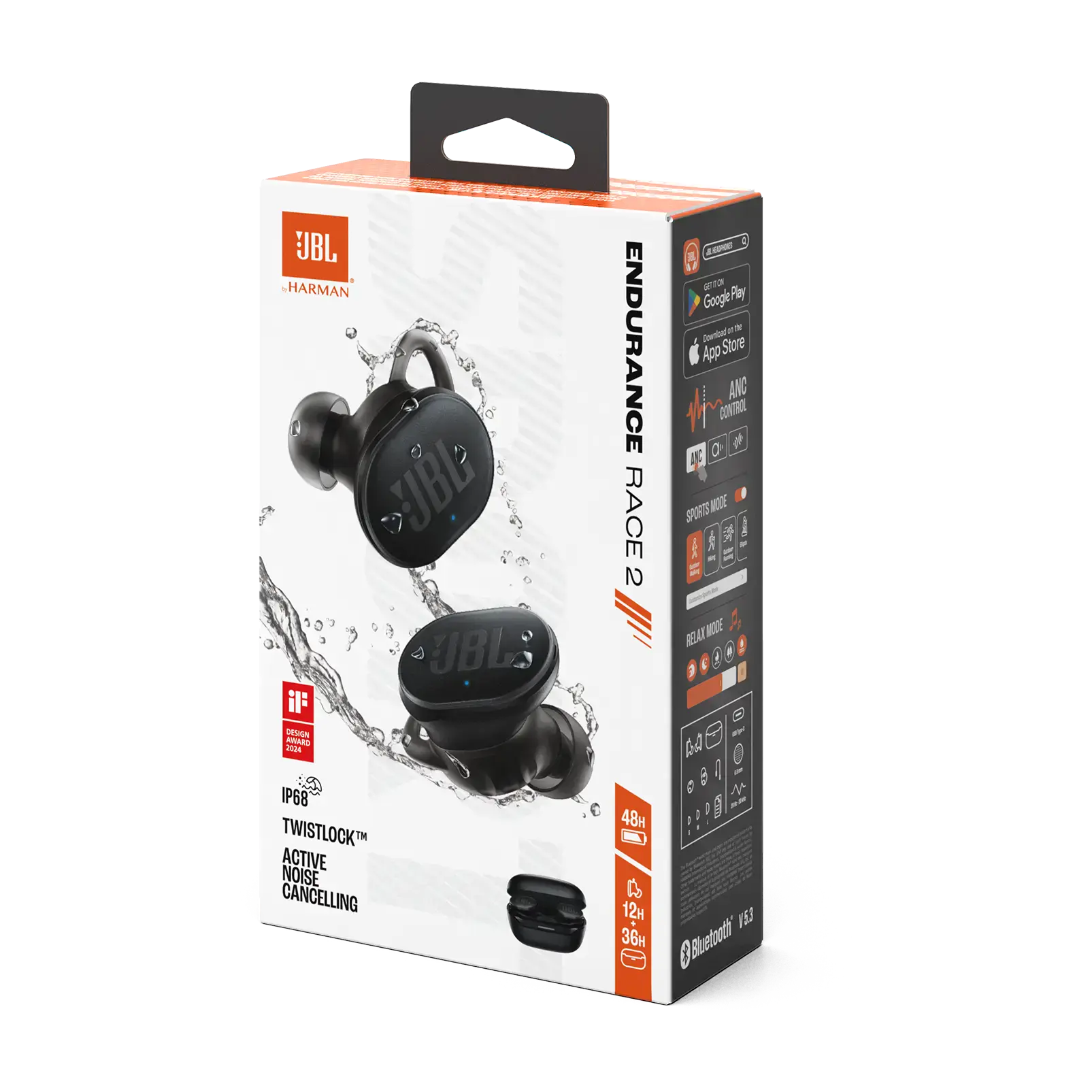 Навушники JBL Endurance Race 2 - Black (JBLENDURACE2BLK)