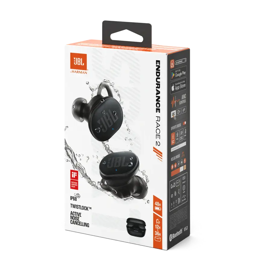 Навушники JBL Endurance Race 2 - Black (JBLENDURACE2BLK)