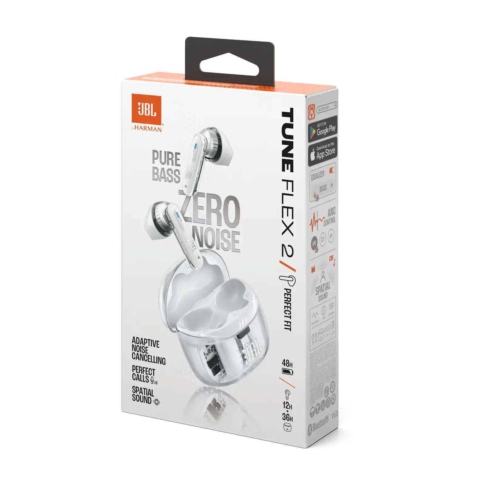 Навушники JBL Tune Flex 2 Ghost Edition - Ghost White (JBLTFLEX2GWHT)