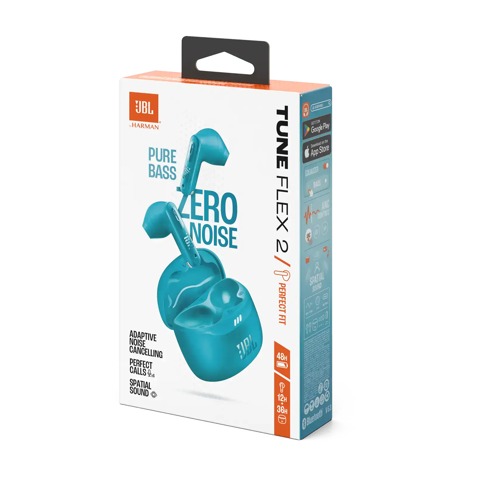 Наушники JBL Tune Flex 2 - Turquoise (JBLTFLEX2TQE)