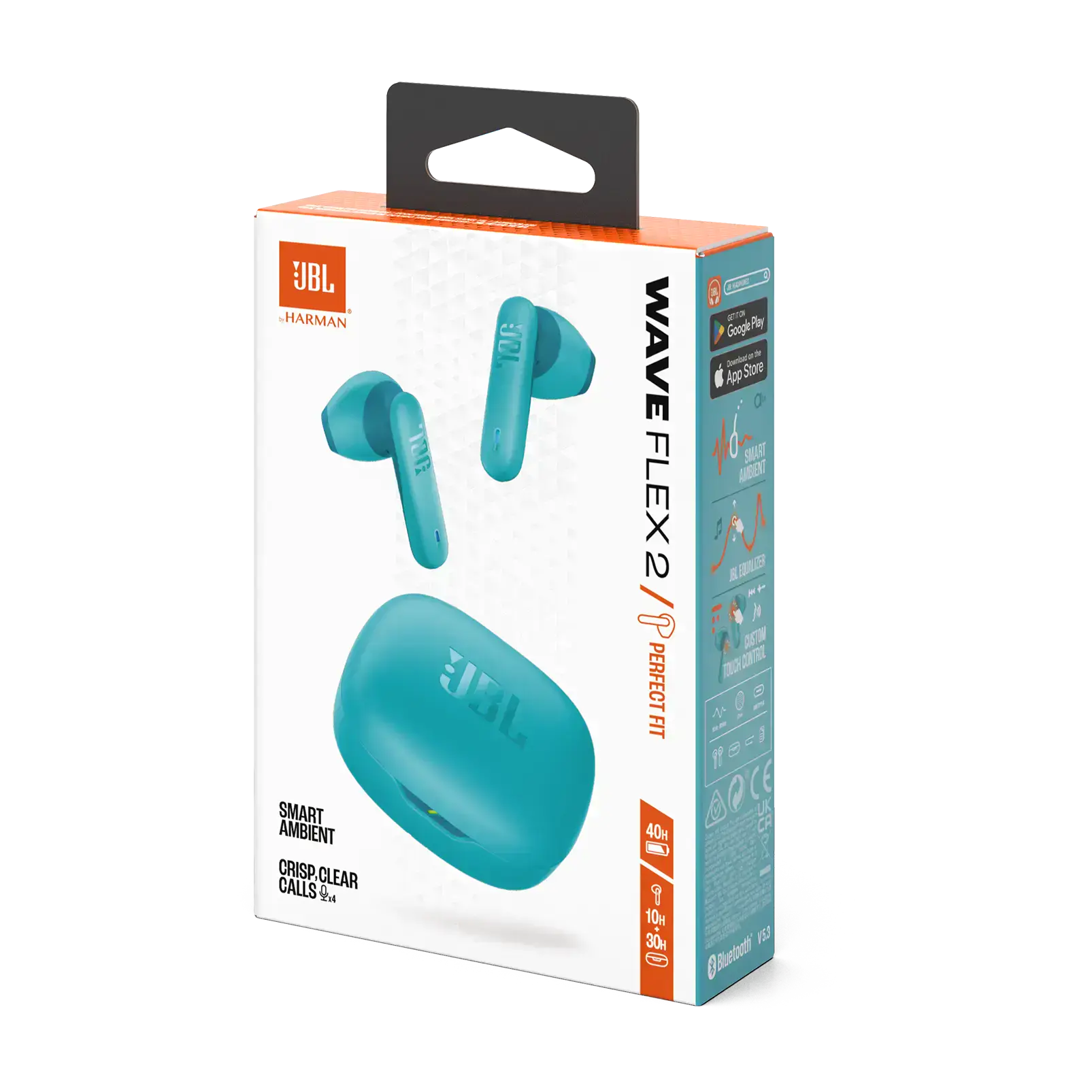 Наушники JBL Wave Flex 2 - Blue (JBLWFLEX2BLU)