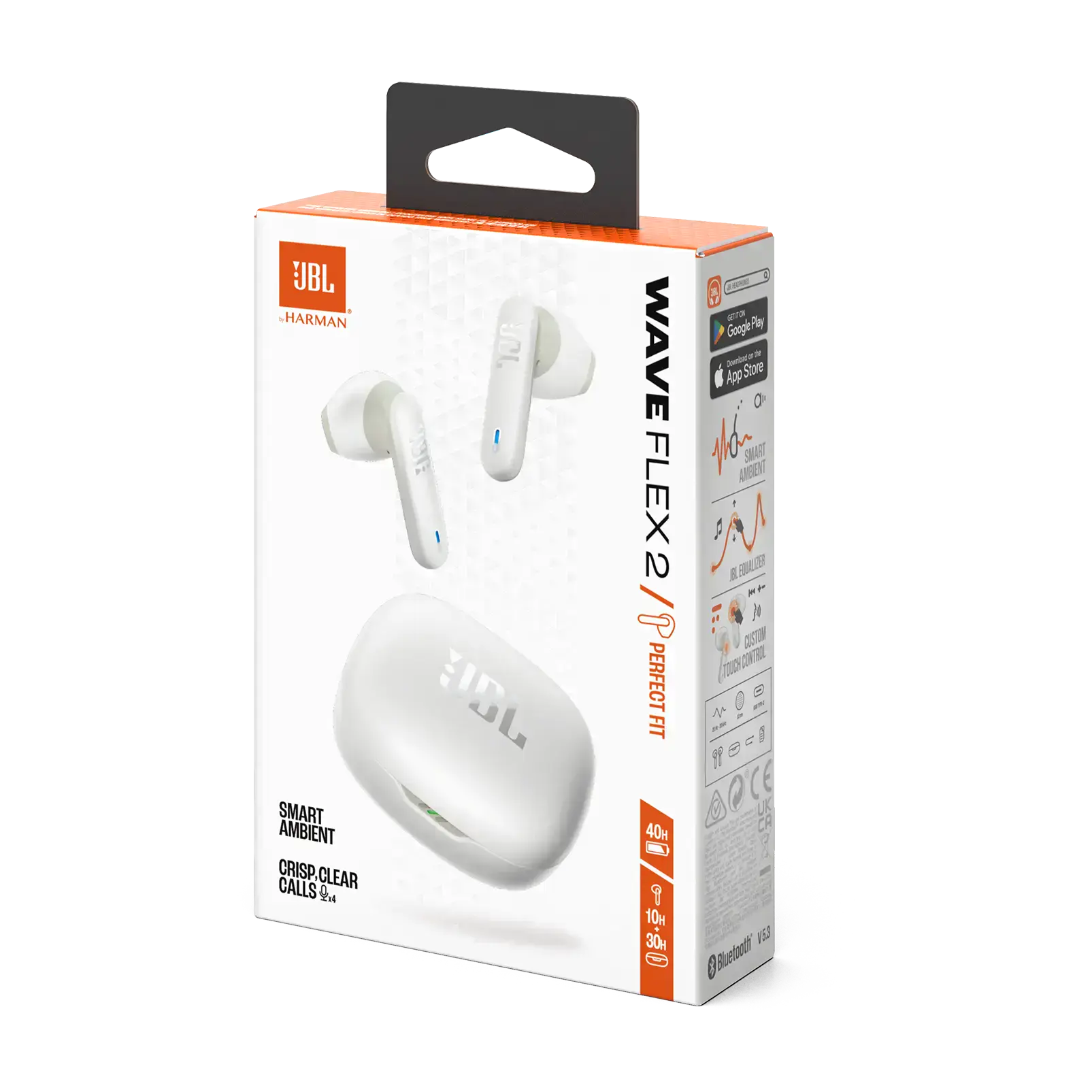 Наушники JBL Wave Flex 2 - White (JBLWFLEX2WHT)