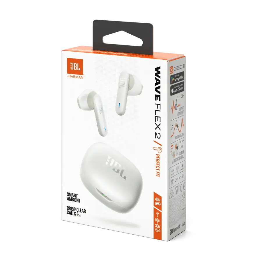 Навушники JBL Wave Flex 2 - White (JBLWFLEX2WHT)