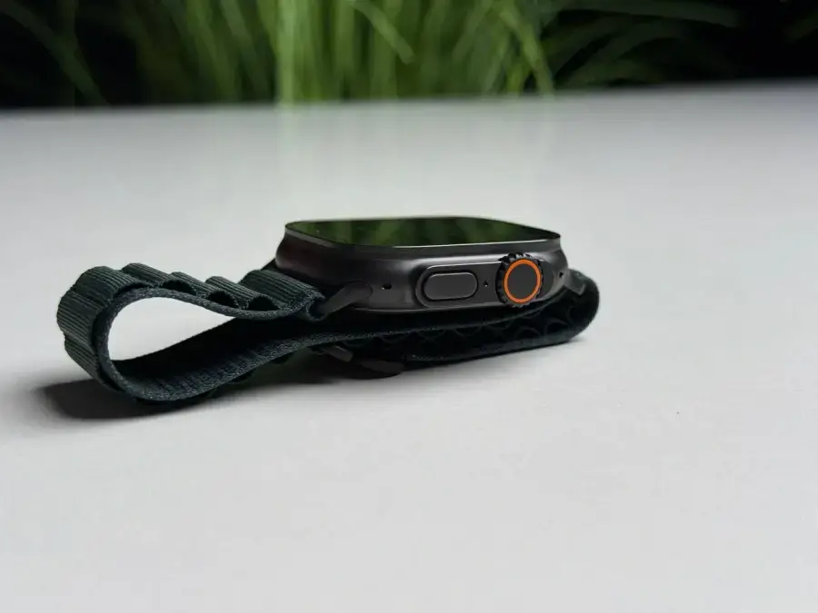 NEW NO BOX Apple Watch Ultra 2 2024 GPS + Cellular 49mm Black Titanium Case with Dark Green Alpine Loop - Small (MX4Q3)