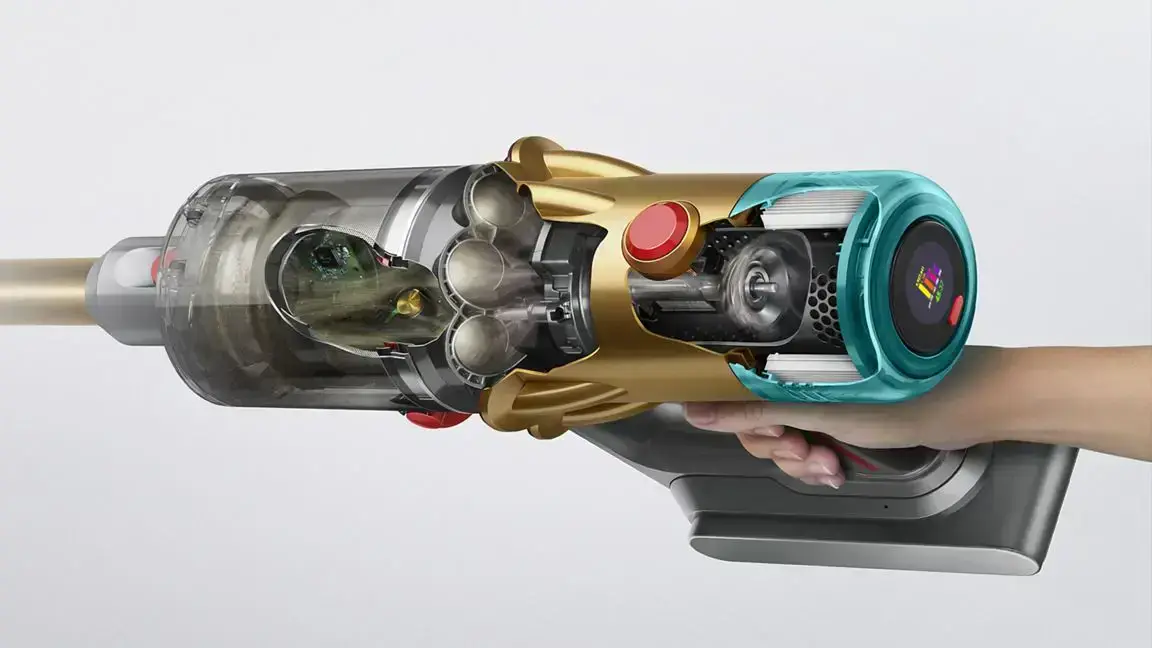 Пилосос Dyson V12 Detect Slim Absolute with HEPA filter - Gold (448870-01)