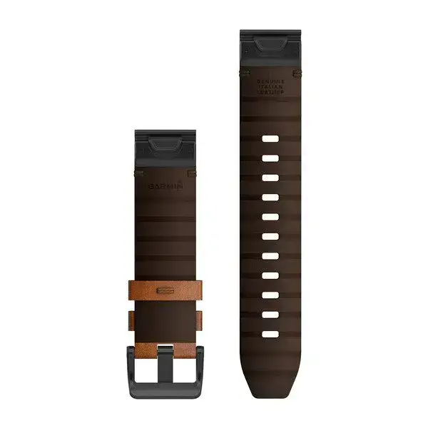 Ремешок Garmin QuickFit 22 Watch Bands Leather - Chestnut (010-12863-05)