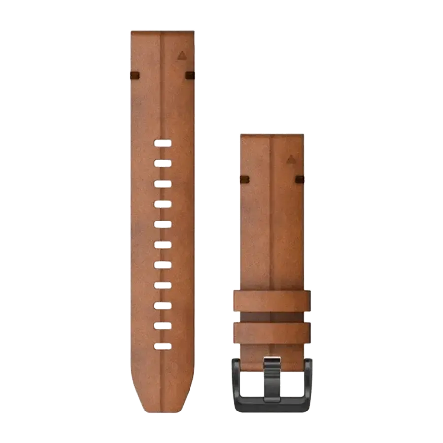 Ремешок Garmin QuickFit 22 Watch Bands Leather - Chestnut (010-12863-05)
