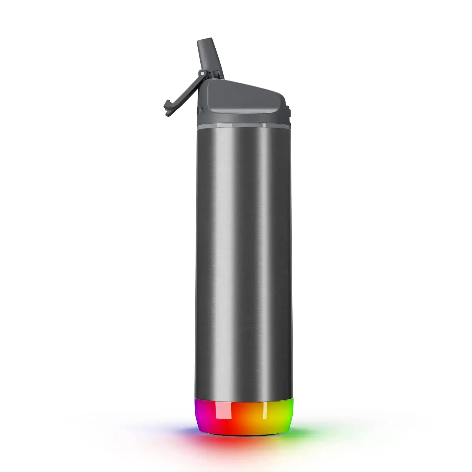 Розумна пляшка для води HidrateSpark PRO 21 oz/621 ml - Straw Lid - Brushed Steel (HI-007-016)