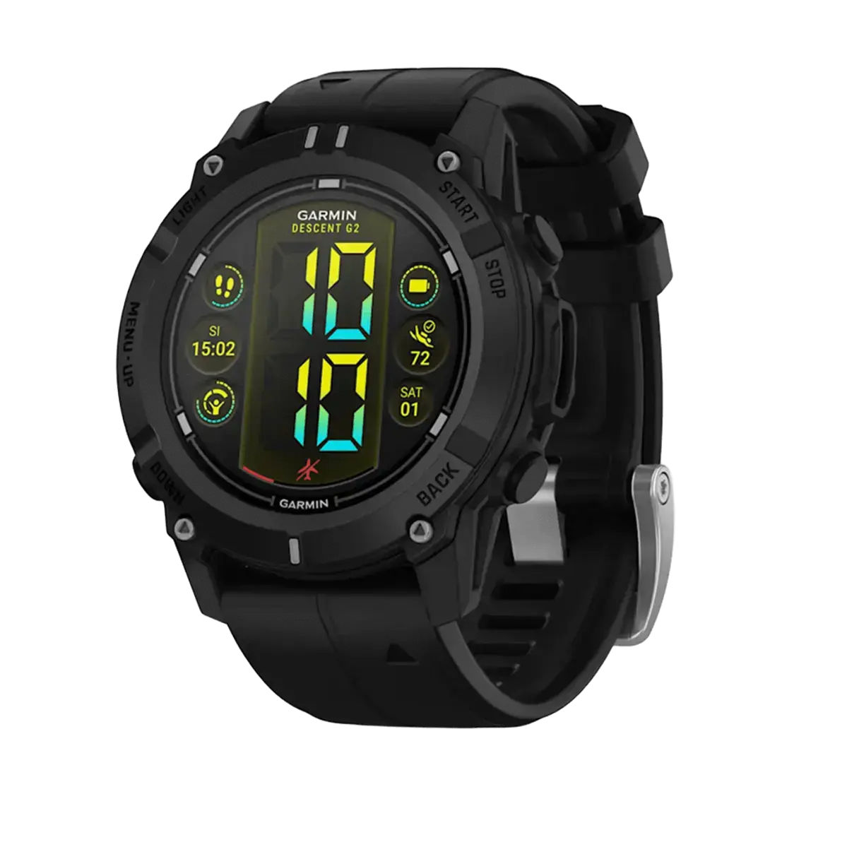 Смарт-годинник Garmin Descent G2 Black with Black Band (010-02986-00)
