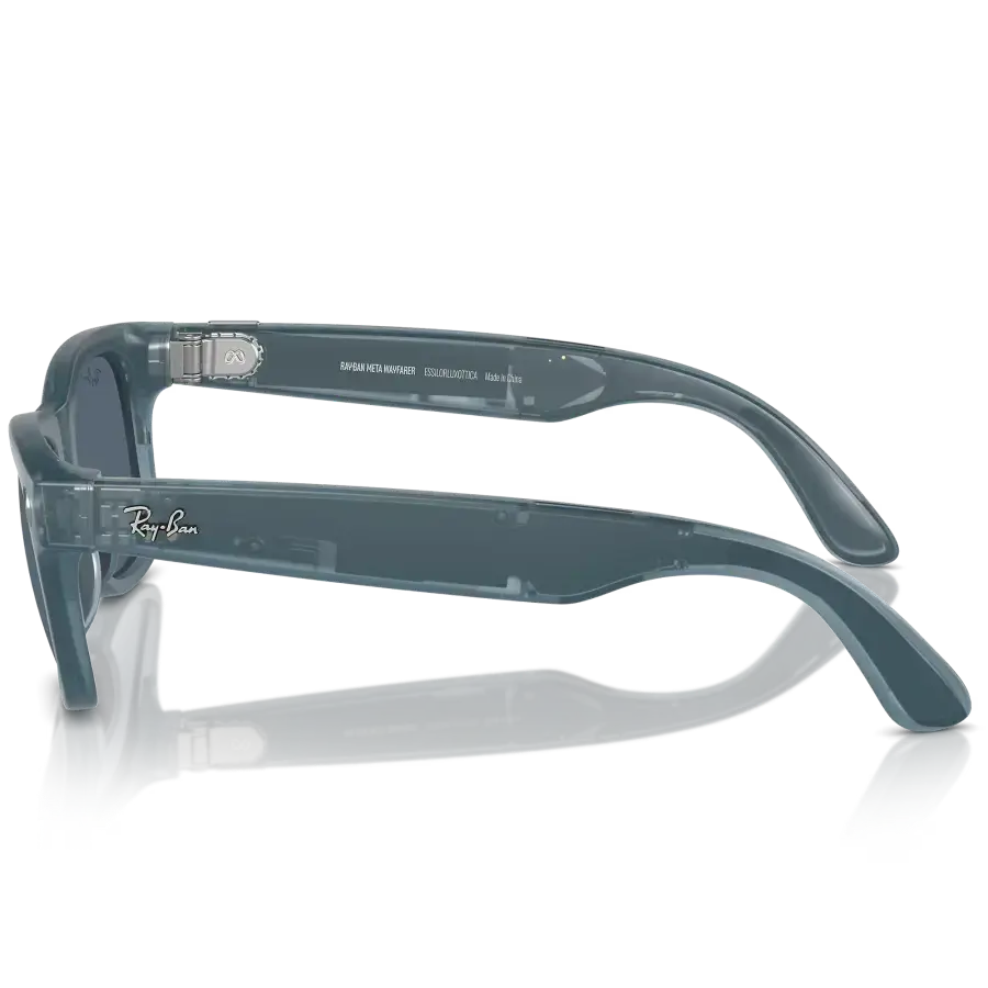 Смарт-очки Ray-Ban | Meta Wayfarer Standard - Matte Jeans Transparent / Dusty Blue (RW4006 67552V 50-22)