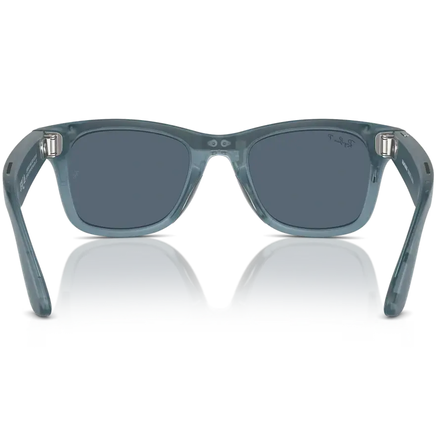 Смарт-очки Ray-Ban | Meta Wayfarer Standard - Matte Jeans Transparent / Dusty Blue (RW4006 67552V 50-22)