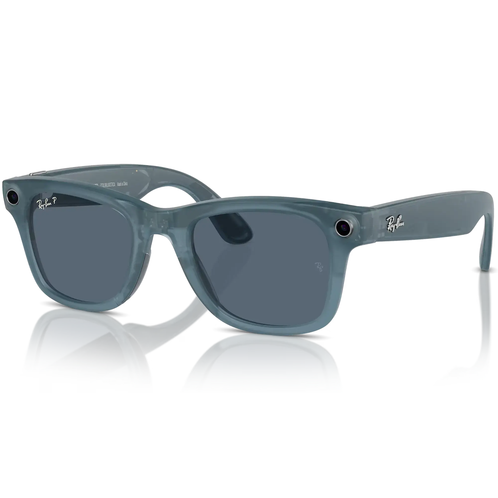 Смарт-очки Ray-Ban | Meta Wayfarer Standard - Matte Jeans Transparent / Dusty Blue (RW4006 67552V 50-22)