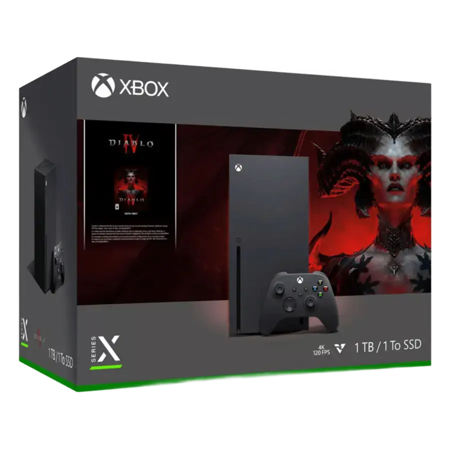 Стаціонарна ігрова приставка Microsoft Xbox Series X 1TB - Diablo IV Bundle (RRT-00035)