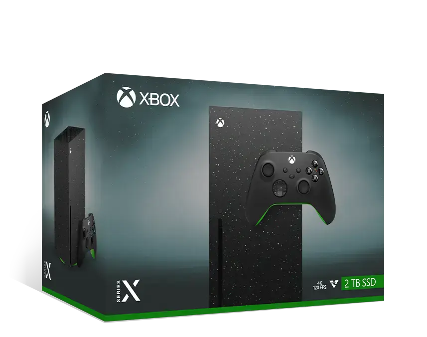 Стаціонарна ігрова приставка Microsoft Xbox Series X 2TB Disc Drive - Galaxy Black Special Edition (EP2-00750)