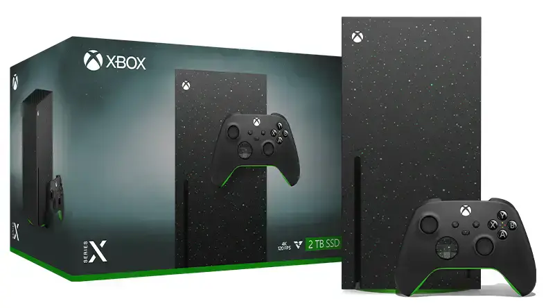 Стаціонарна ігрова приставка Microsoft Xbox Series X 2TB Disc Drive - Galaxy Black Special Edition (EP2-00750)