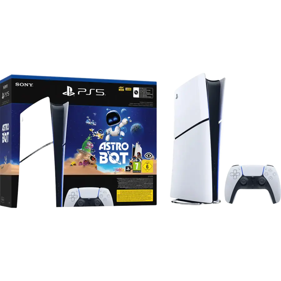 Стаціонарна ігрова приставка Sony PlayStation 5 Slim Digital Edition 1TB - Astro Bot Bundle (1000044336)