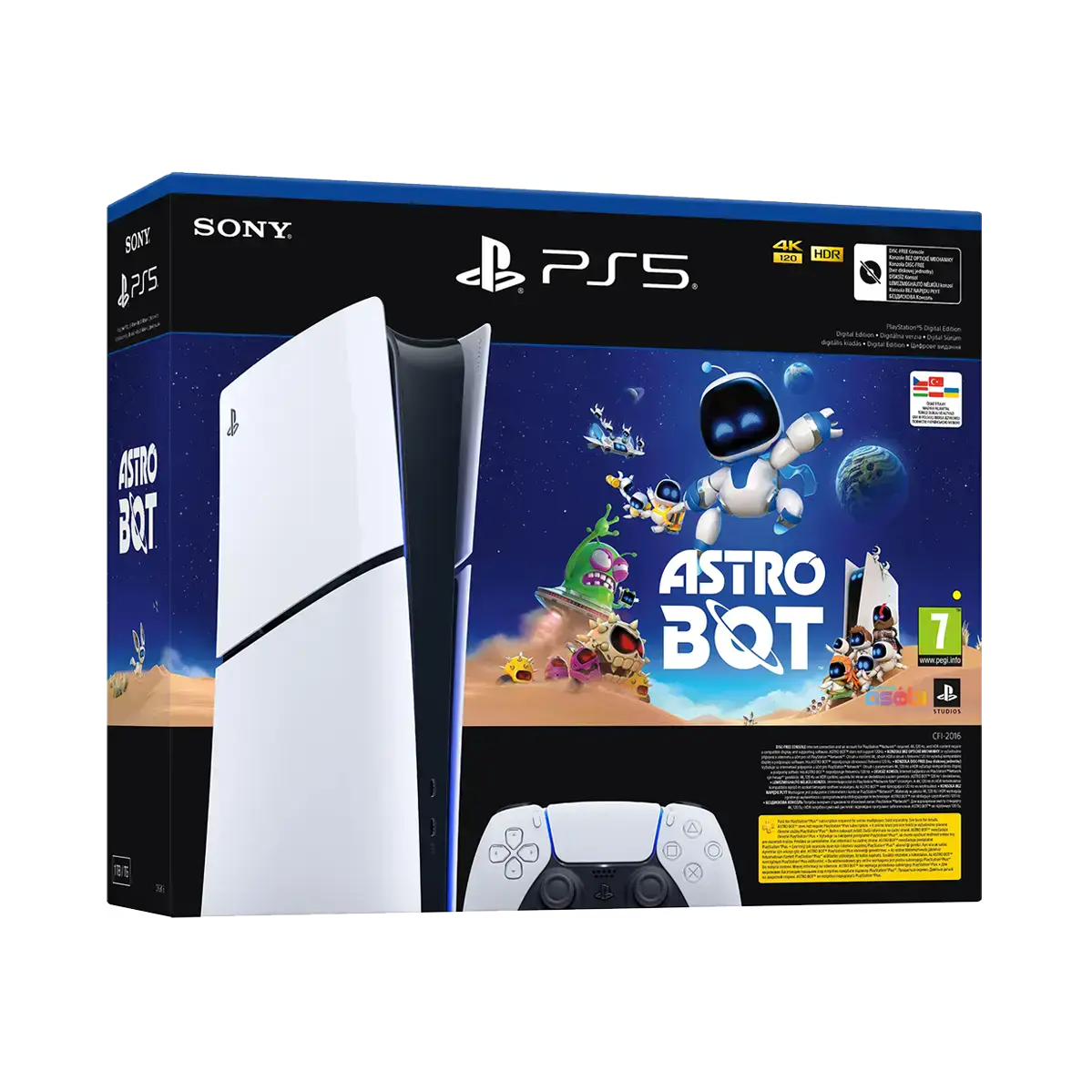 Стаціонарна ігрова приставка Sony PlayStation 5 Slim Digital Edition 1TB - Astro Bot Bundle (1000044336)
