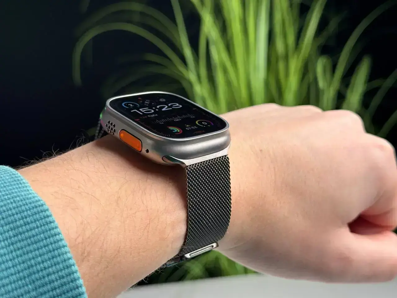 ВИТРИННЫЙ Ремешок Apple Milanese Loop Graphite (MTJQ3) для Apple Watch 44mm/45m/46mm - Состояние: хорошее | Комплектация: полный | Гарантия: 1 мес.