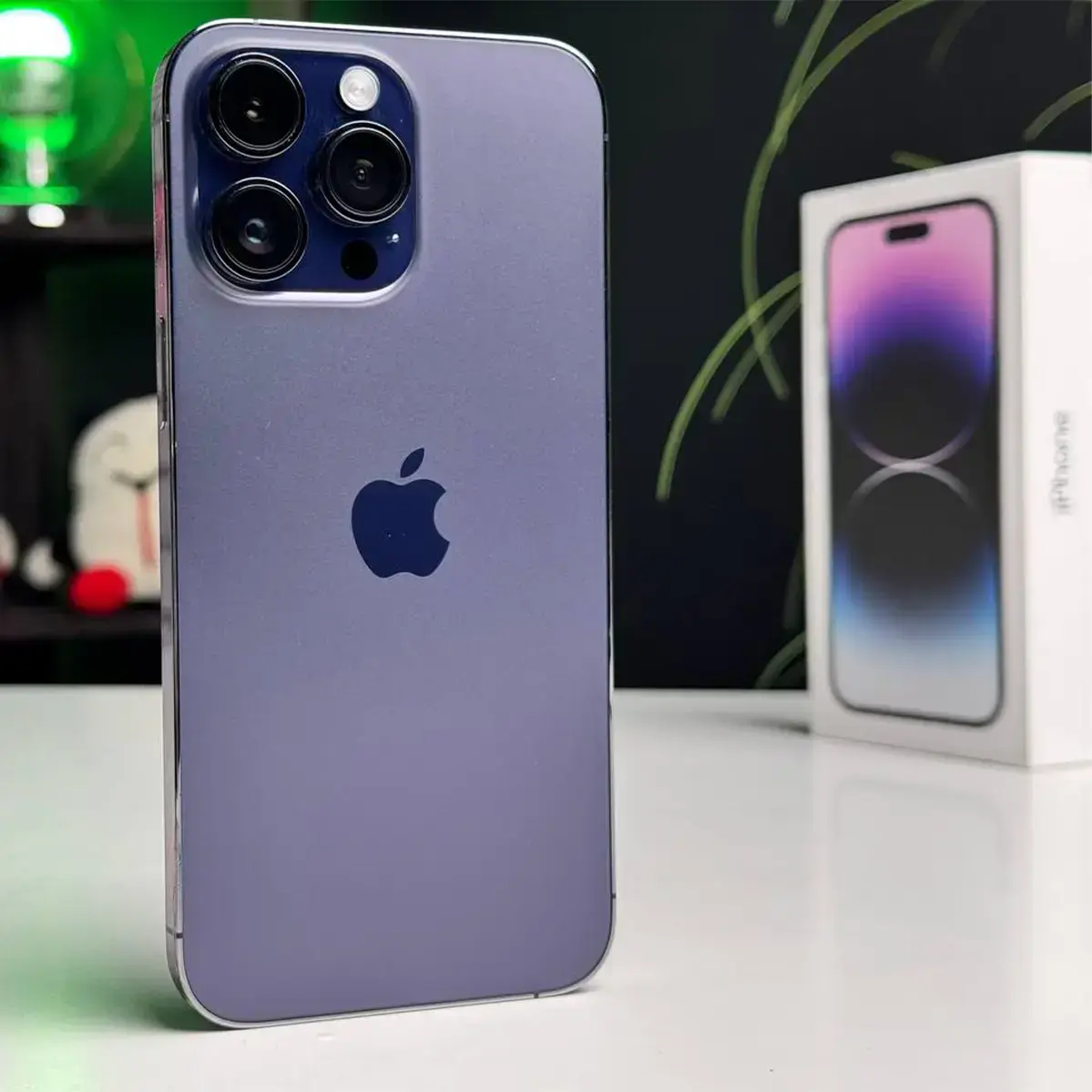 Б/У Apple iPhone 14 Pro Max 256GB Deep Purple (MQ9X3) - Состояние: хороший | Аккумулятор: 93% | Комплектация: полный | Гарантія: 1 мес.