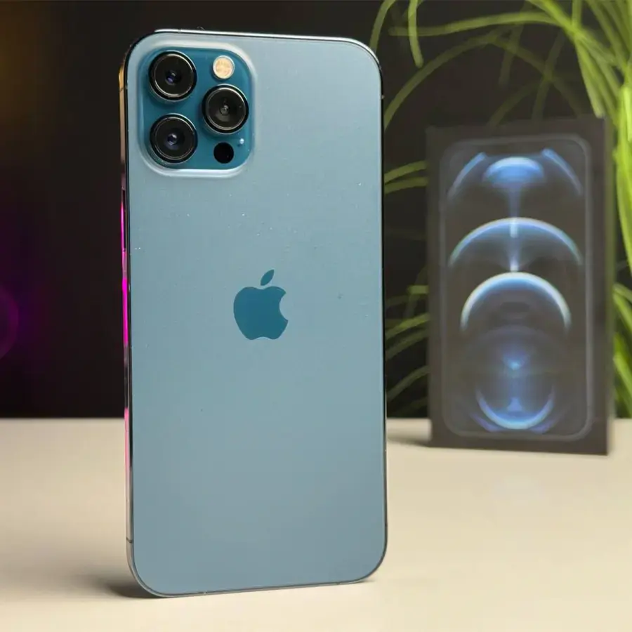 ВЖИВАНИЙ Apple iPhone 12 Pro Max 512GB Pacific Blue (MGCT3, MGDL3) - Стан: гарний | Акумулятор: 100% | Комплектація: повний | Гарантія: 1 міс.