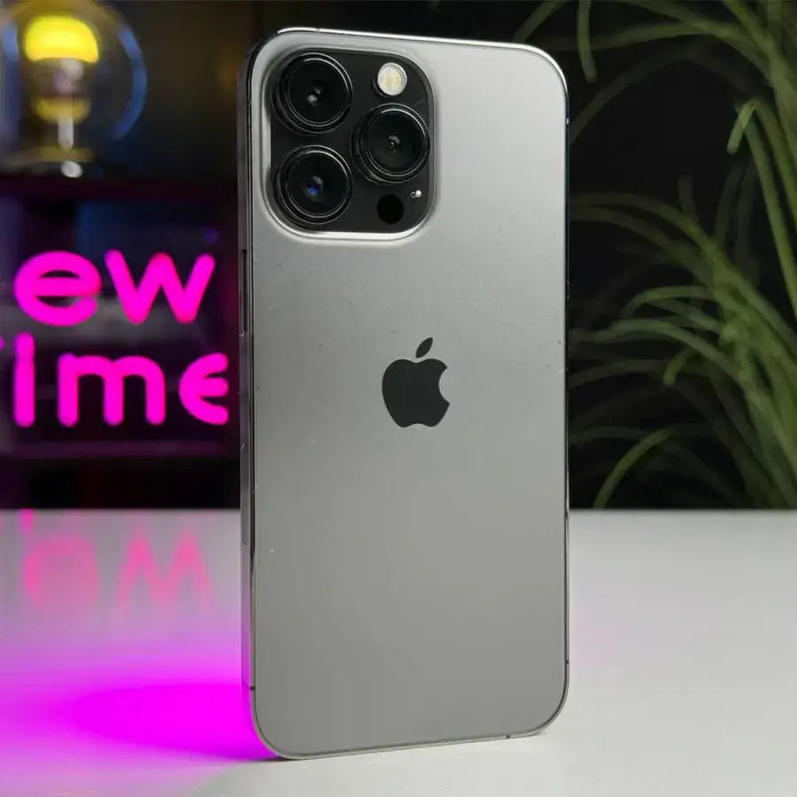 ВЖИВАНИЙ Apple iPhone 13 Pro 128GB Graphite (MLTP3, MLV93) - Стан: гарний (декілька подряпин на склі) | Акумулятор: 100% | Комплектація: iPhone, кабель | Гарантія: 1 міс.