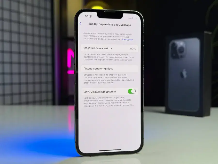ВЖИВАНИЙ Apple iPhone 13 Pro 256GB Graphite (MLTW3, MLVE3) - Стан: задовільний (мінялось заднє скло) | Акумулятор: 100% | Комплектація: повний | Гарантія: 1 міс.