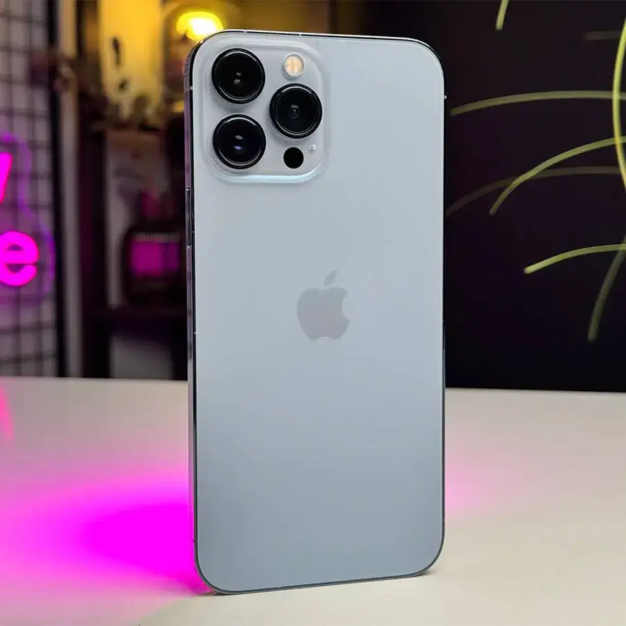 ВЖИВАНИЙ Apple iPhone 13 Pro Max 128GB Sierra Blue (MLKP3, MLL93) - Стан: гарний (мілкі подряпини на склі) | Акумулятор: 86% | Комплектація: iPhone | Гарантія: 3 міс.