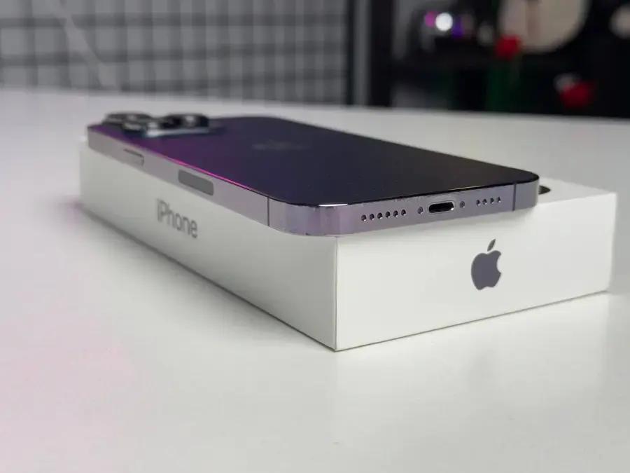 ВЖИВАНИЙ Apple iPhone 14 Pro Max 128GB Deep Purple eSim (MQ8R3) - Стан: задовільний | Акумулятор: 87% | Комплектація: повний | Гарантія: 1 міс.