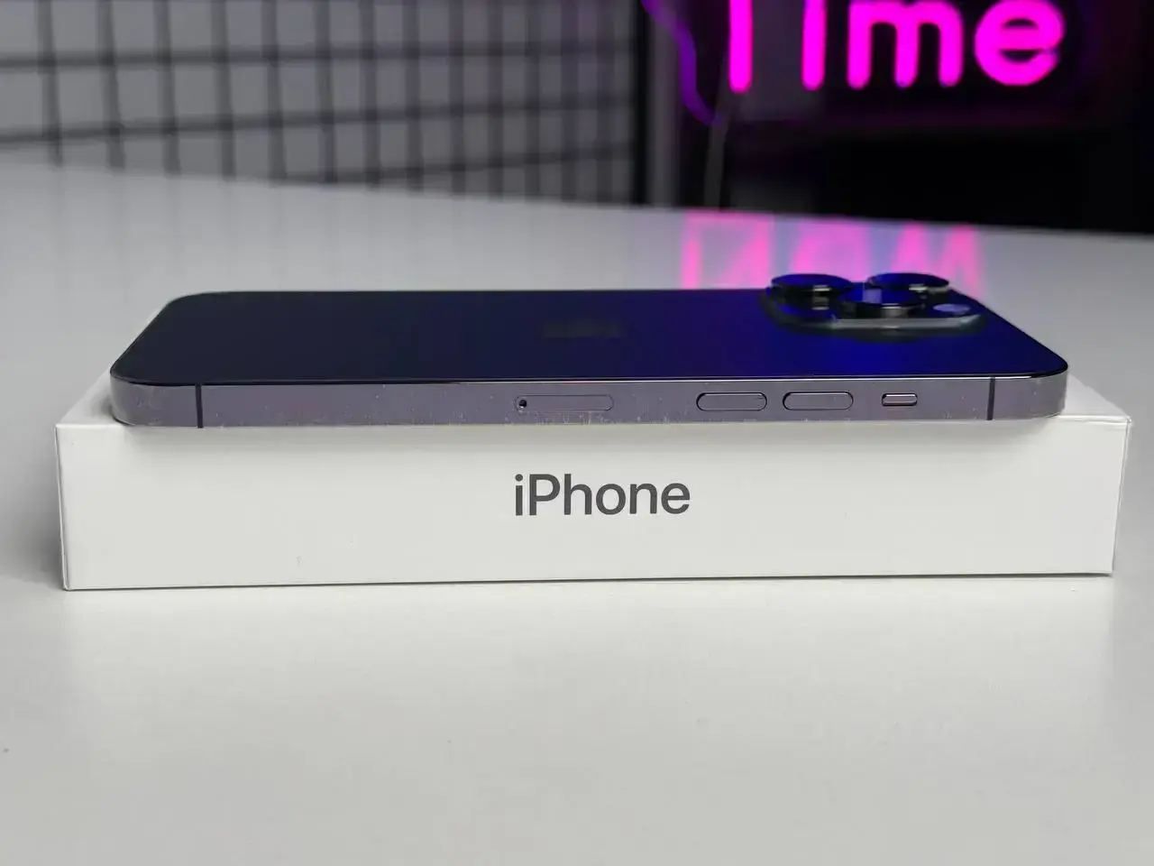 Б/У Apple iPhone 14 Pro Max 128GB Deep Purple (MQ9T3) - Состояние: хороший | Аккумулятор: 85% | Комплектация: полный | Гарантія: 1 мес.