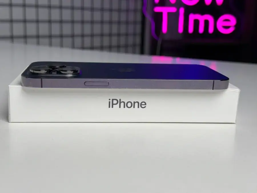 ВЖИВАНИЙ Apple iPhone 14 Pro Max 128GB Deep Purple (MQ9T3) - Стан: гарний | Акумулятор: 85% | Комплектація: повний | Гарантія: 1 міс.