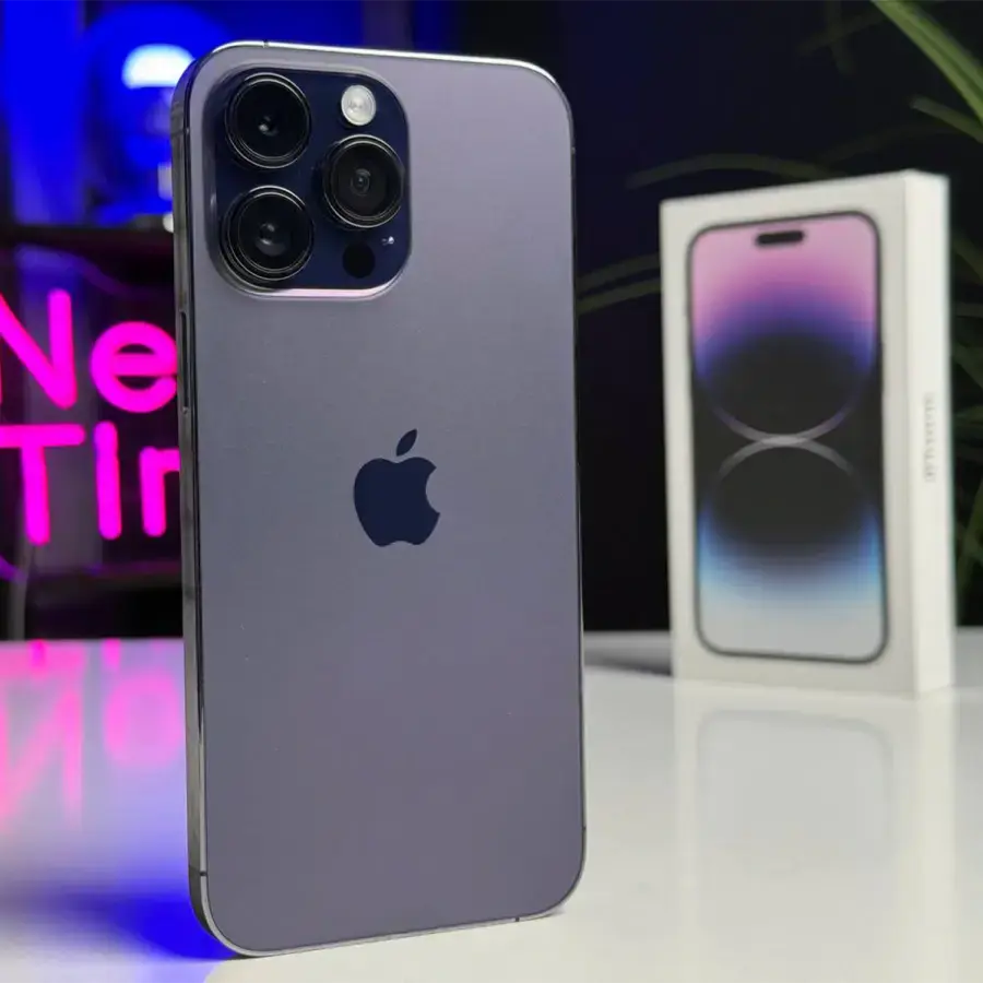 ВЖИВАНИЙ Apple iPhone 14 Pro Max 128GB Deep Purple (MQ9T3) - Стан: гарний | Акумулятор: 85% | Комплектація: повний | Гарантія: 1 міс.