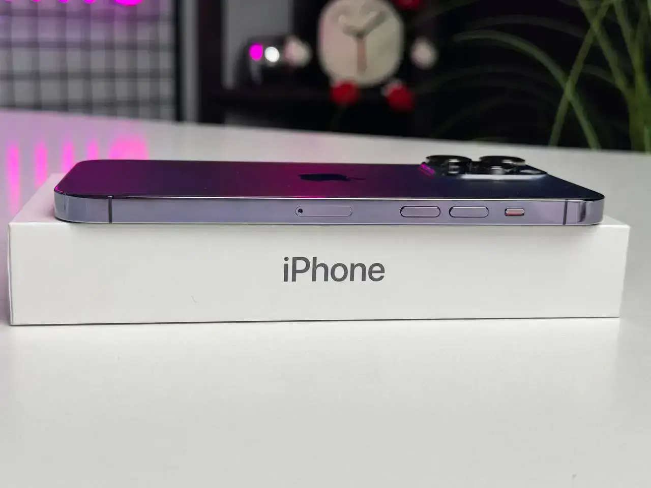 Б/У Apple iPhone 14 Pro Max 128GB Deep Purple (MQ9T3) - Состояние: хороший | Аккумулятор: 89% | Комплектация: полный | Гарантія: 1 мес.