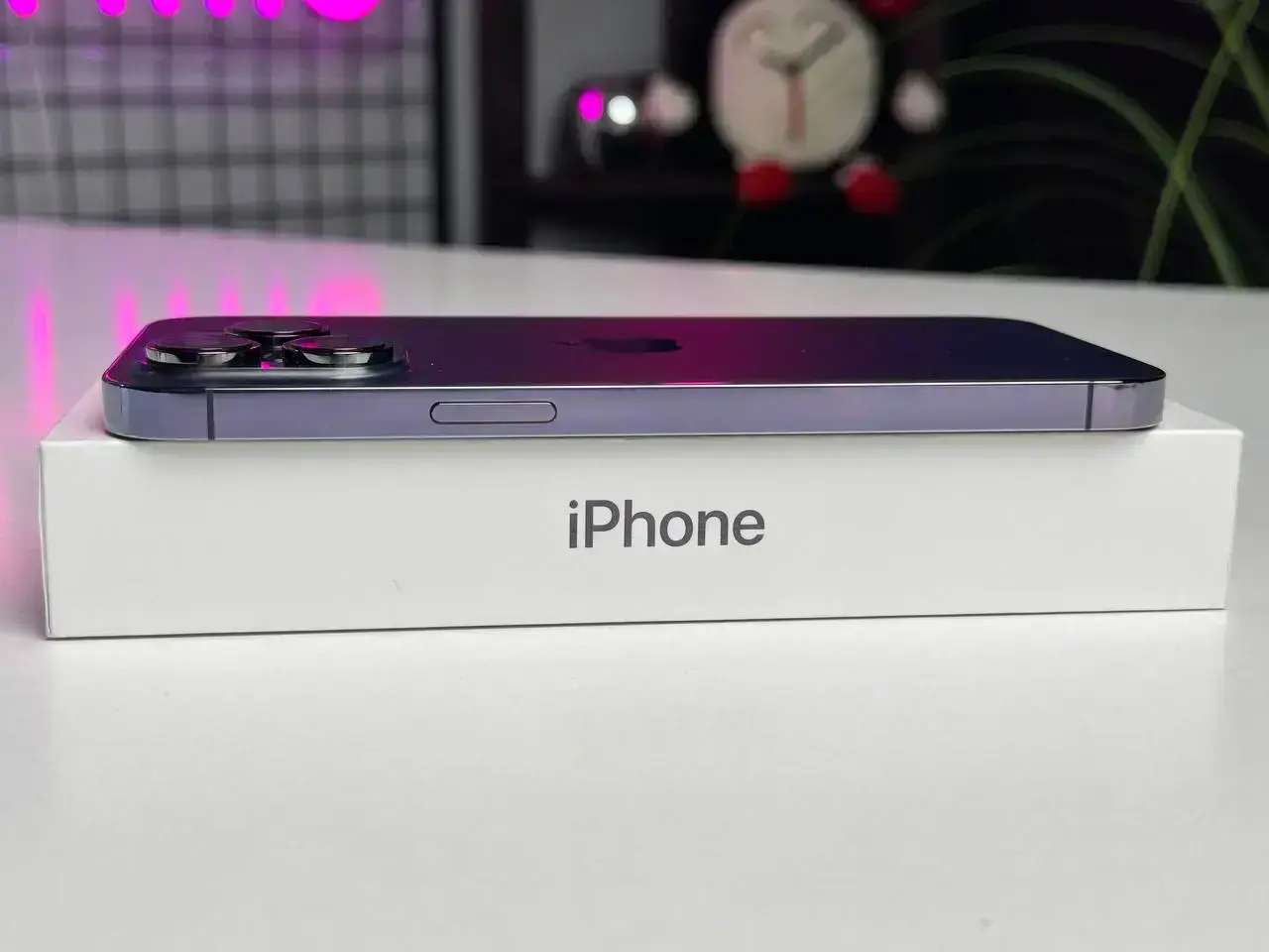 Б/У Apple iPhone 14 Pro Max 128GB Deep Purple (MQ9T3) - Состояние: хороший | Аккумулятор: 89% | Комплектация: полный | Гарантія: 1 мес.