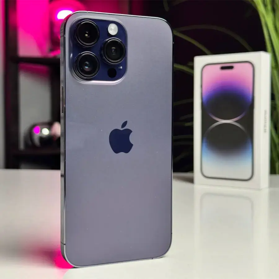 ВЖИВАНИЙ Apple iPhone 14 Pro Max 128GB Deep Purple (MQ9T3) - Стан: гарний | Акумулятор: 89% | Комплектація: повний | Гарантія: 1 міс.