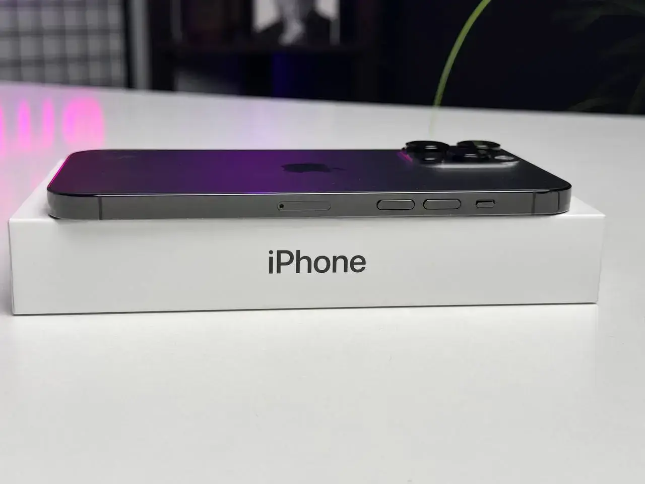 Б/У Apple iPhone 14 Pro Max 128GB Space Black (MQ9P3) - Состояние: идеальный | Аккумулятор: 85% | Комплектация: полный | Гарантія: 1 мес.