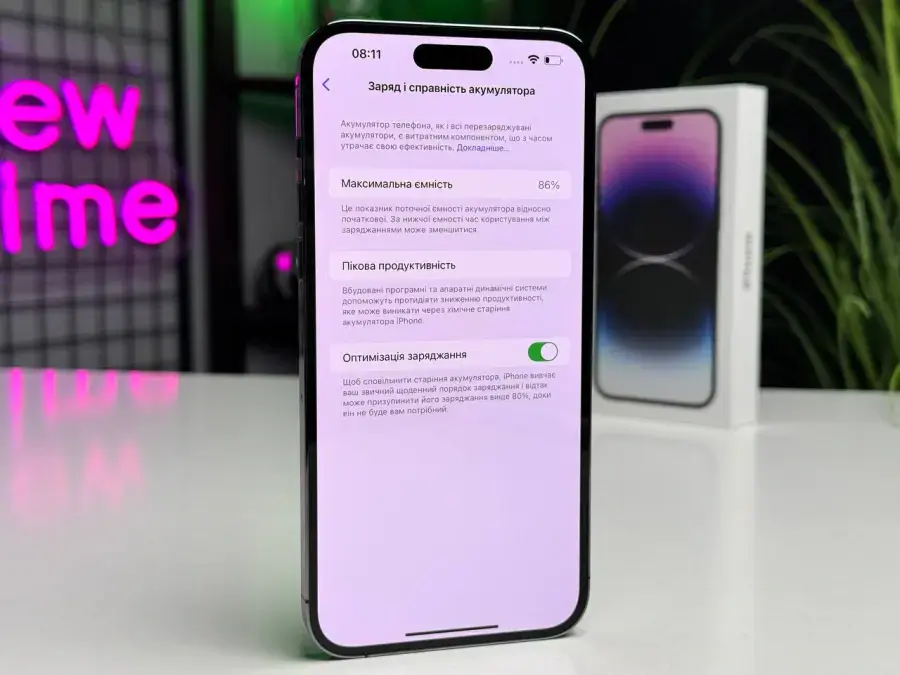 ВЖИВАНИЙ Apple iPhone 14 Pro Max 256GB Deep Purple (MQ9X3) - Стан: ідеальний | Акумулятор: 86% | Комплектація: повний | Гарантія: 1 міс.