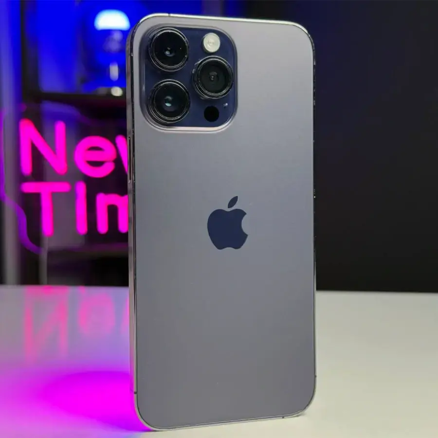 Б/У Apple iPhone 14 Pro Max 256GB Deep Purple (MQ9X3) - Состояние: хороший (менялось заднее стекло) | Аккумулятор: 87% | Комплектация: iPhone, кабель | Гарантія: 1 мес.