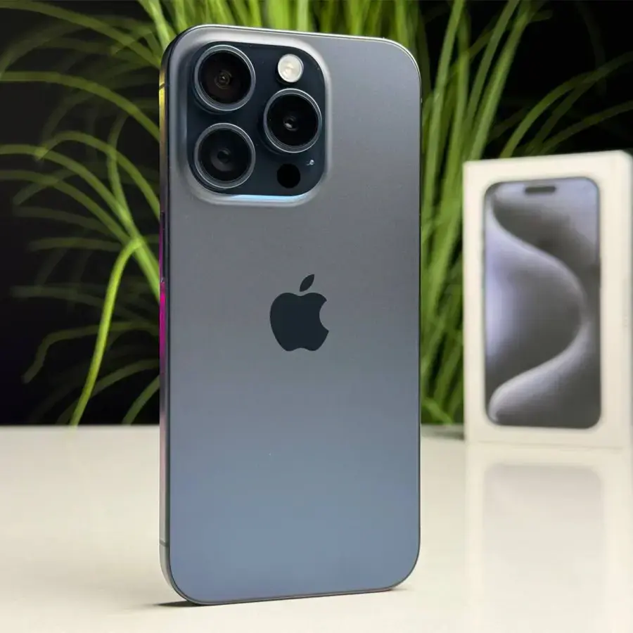 ВЖИВАНИЙ Apple iPhone 15 Pro 128GB Blue Titanium (MTV03) - Стан: ідеальний | Акумулятор: 98% | Комплектація: повний | Гарантія: 1 міс.