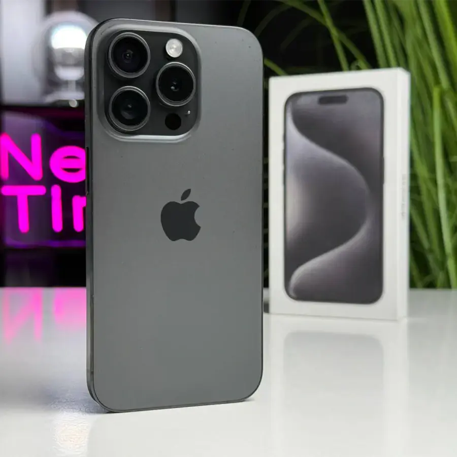 Б/У Apple iPhone 15 Pro 256GB Black Titanium (MTV13) - Состояние: хороший (имеет следы использования) | Аккумулятор: 89% | Комплектация: полный | Гарантія: 1 мес.