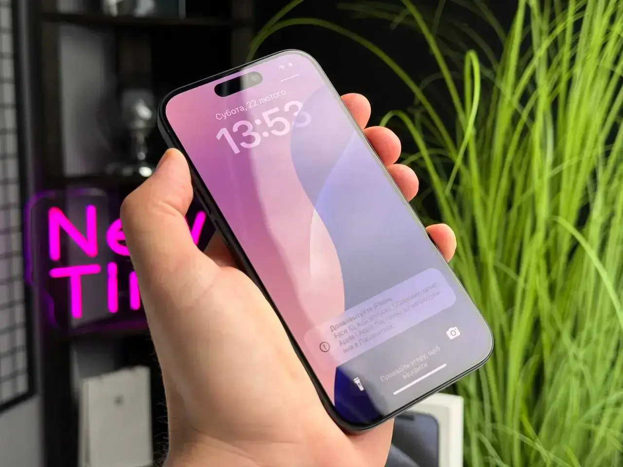 Б/У Apple iPhone 15 Pro 256GB Blue Titanium (MTV63) - Состояние: хороший | Аккумулятор: 91% | Комплектация: полный | Гарантія: 1 мес.