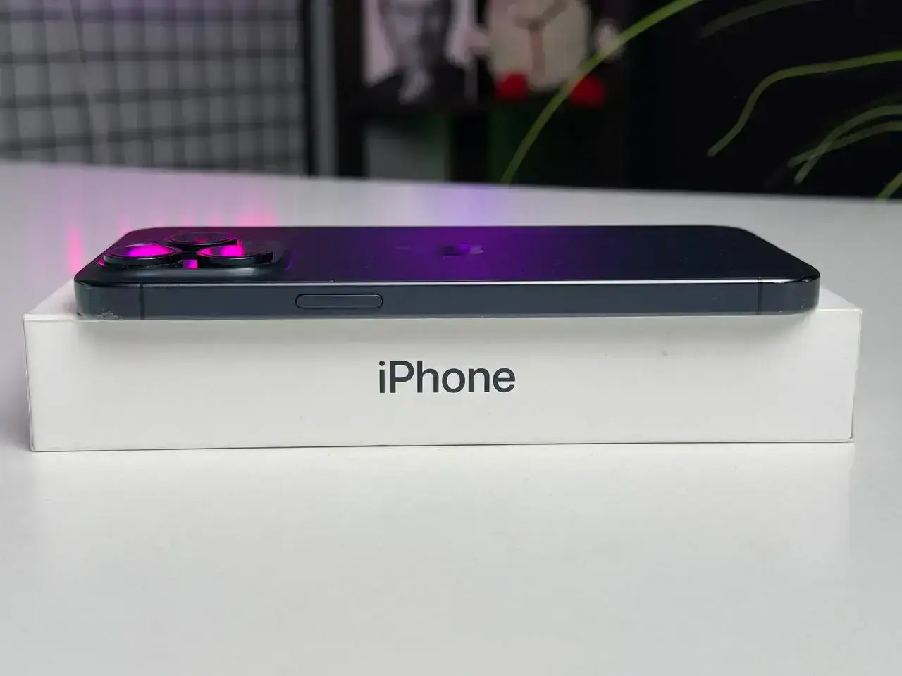 Б/У Apple iPhone 15 Pro Max 256GB Blue Titanium (MU7A3) - Состояние: удовлетворительный | Аккумулятор: 91% | Комплектация: полный | Гарантія: 1 мес.