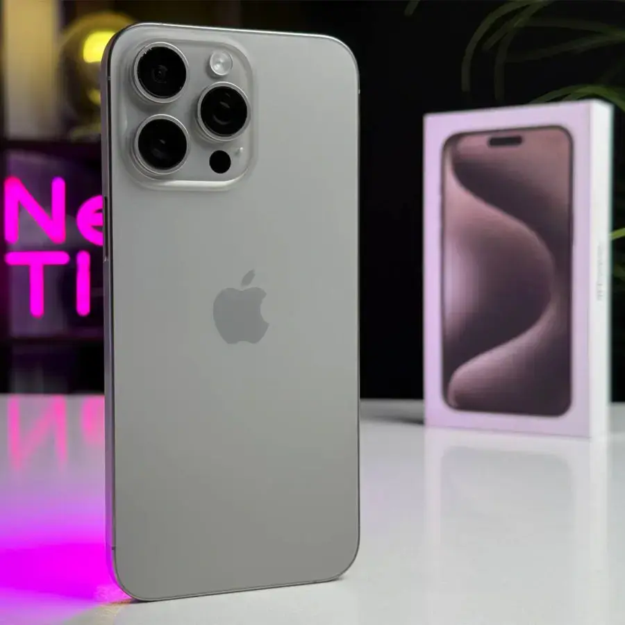 ВЖИВАНИЙ Apple iPhone 15 Pro Max 256GB Natural Titanium (MU793) - Стан: гарний | Акумулятор: 94% | Комплектація: повний | Гарантія: 1 міс.