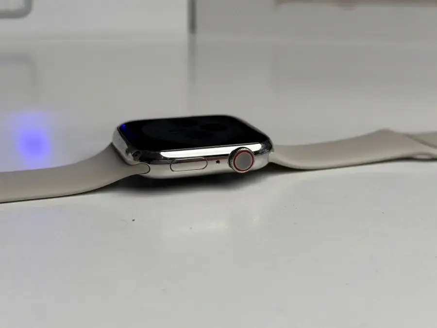 ВЖИВАНИЙ Apple Watch Series 7 GPS + Cellular 45mm Space Black Titanium with Graphite Milanese Loop (ML8V3, ML773) - Стан: гарний (є сліди використання) | Акумулятор: 80% | Комплектація: повний | Гарантія: 1 міс.