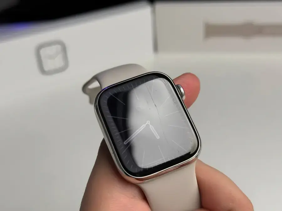 ВЖИВАНИЙ Apple Watch Series 7 GPS + Cellular 45mm Space Black Titanium with Graphite Milanese Loop (ML8V3, ML773) - Стан: гарний (є сліди використання) | Акумулятор: 80% | Комплектація: повний | Гарантія: 1 міс.